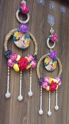 handmade hanging decorative door toran tassel home temple festival decorations (pack of 2) 2