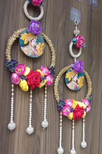 handmade hanging decorative door toran tassel home temple festival decorations (pack of 2)