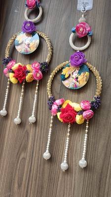 handmade hanging decorative door toran tassel home temple festival decorations (pack of 2) 3