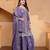 Lavender sequins embroidered chinon stitched salwar kameez