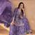 Lavender sequins embroidered chinon stitched salwar kameez