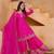 Pink sequins embroidered chinon stitched salwar kameez