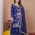 Purple sequins embroidered vichitra silk stitched salwar kameez