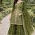 Mehendi coding sequence and double sequence 5mm and 3 mm embroidered chinon stitched salwar kameez