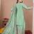 Light-green sequins embroidered chinon stitched salwar kameez