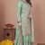 Light-green sequins embroidered chinon stitched salwar kameez