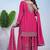 Pink coding sequins embroidered chinon stitched salwar kameez