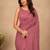 women   s peach designer embroidered blouse party wear & festive saree
