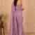 women   s lavender designer embroidered blouse party wear & festive saree