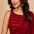 women   s red designer embroidered blouse party wear & festive saree