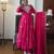 Rani georgette readymade anarkali suit with embroidery & sequence work