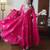 Rani georgette readymade anarkali suit with embroidery & sequence work