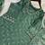 Sea green silk blend readymade suit with embroidery & sequence work