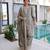 Grey chinon readymade suit with zari & thread embroidered work