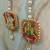 decorative laxmi ganesh ji moti latkan hanging decor  handmade toran door hanging pooja decor (pack of 2)