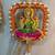 decorative laxmi ganesh ji moti latkan hanging decor  handmade toran door hanging pooja decor (pack of 2)