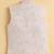 Boys yellow cotton blend kurta pyjama set with jacquard leaf pattern waistcoat