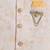 Boys yellow cotton blend kurta pyjama set with jacquard leaf pattern waistcoat