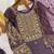 mauve color fancy beads and embroidery and sequence work and ready maid lace border silk blend kurti set