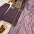 mauve color fancy beads and embroidery and sequence work and ready maid lace border silk blend kurti set