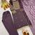 mauve color fancy beads and embroidery and sequence work and ready maid lace border silk blend kurti set