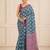 premium heavy chinon silk blend mirror work saree