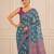 premium heavy chinon silk blend mirror work saree