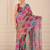 premium heavy chinon silk blend mirror work saree