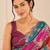 premium heavy chinon silk blend mirror work saree