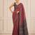 premium heavy chinon silk blend mirror work saree