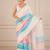 premium heavy chinon silk blend mirror work saree