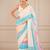 premium heavy chinon silk blend mirror work saree