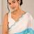 premium heavy chinon silk blend mirror work saree