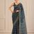 premium heavy chinon silk blend mirror work saree