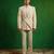 Soft ivory embroidered imported suiting jodhpuri jacket set