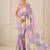 premium heavy chinon silk blend mirror work saree