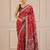 premium heavy chinon silk blend mirror work saree