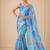 premium heavy chinon silk blend mirror work saree
