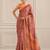 premium heavy chinon silk blend mirror work saree
