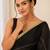 Heavy star georgette beads & lace work saree