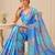 premium heavy chinon silk blend mirror work saree