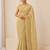Heavy star georgette beads & lace work saree