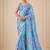 premium heavy chinon silk blend mirror work saree