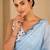 printed chinon silk blend mirror lace saree