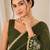 Heavy star georgette beads & lace work saree