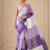 premium heavy chinon silk blend mirror work saree