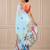 premium heavy chinon silk blend mirror work saree