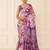 premium heavy chinon silk blend mirror work saree