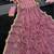 Heavy star georgette beads & lace work saree