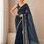 Heavy star georgette beads & lace work saree